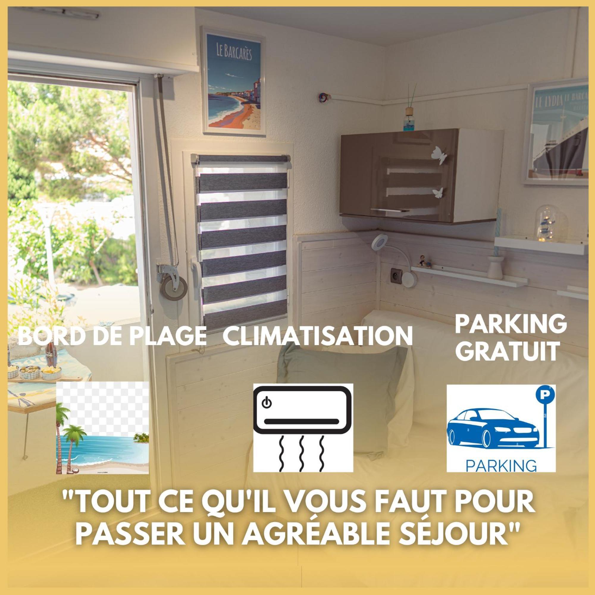 Agreable Studio Les Pieds Dans L'Eau Le Barcares Bagian luar foto